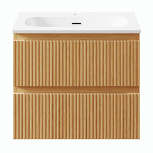 Panama 600mm Oak Vanity & LED Mirror Package